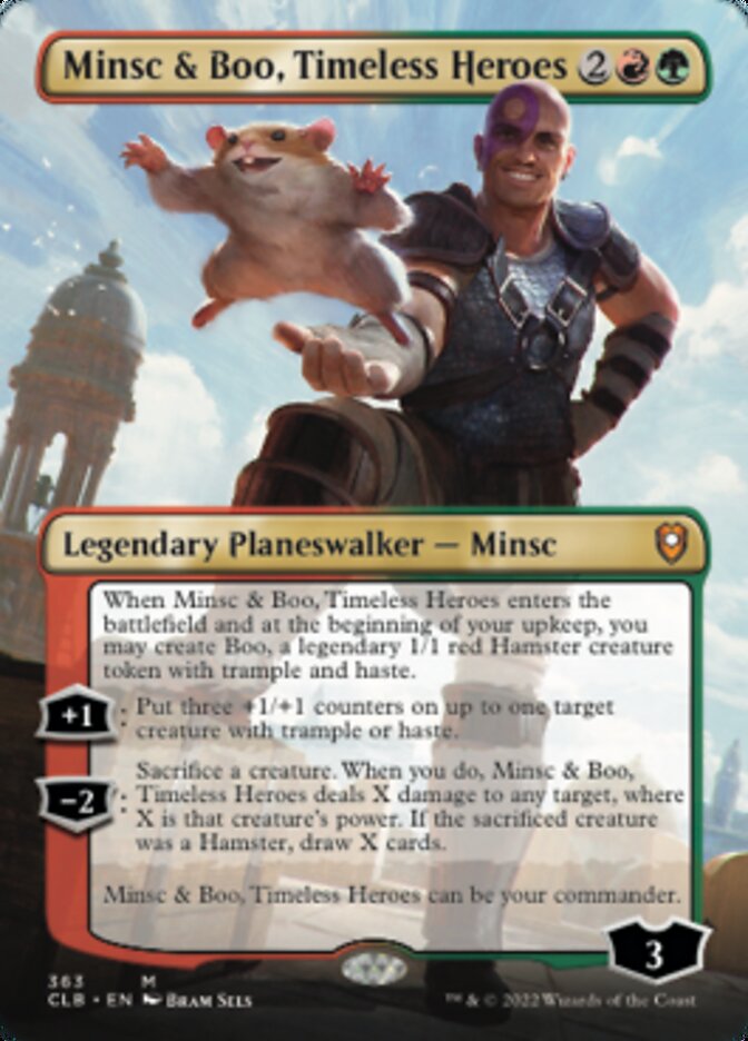 Minsc & Boo, Timeless Heroes (Borderless) [Commander Legends: Battle for Baldur's Gate] Foil