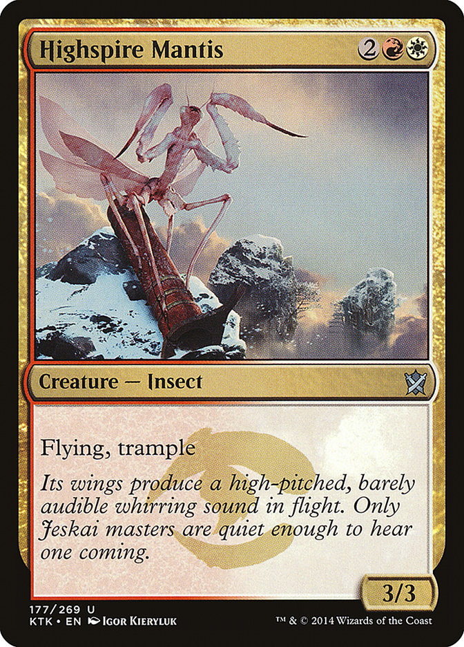 Highspire Mantis [Khans of Tarkir] Foil
