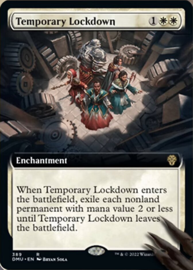 Temporary Lockdown (Extended Art) [Dominaria United] Foil