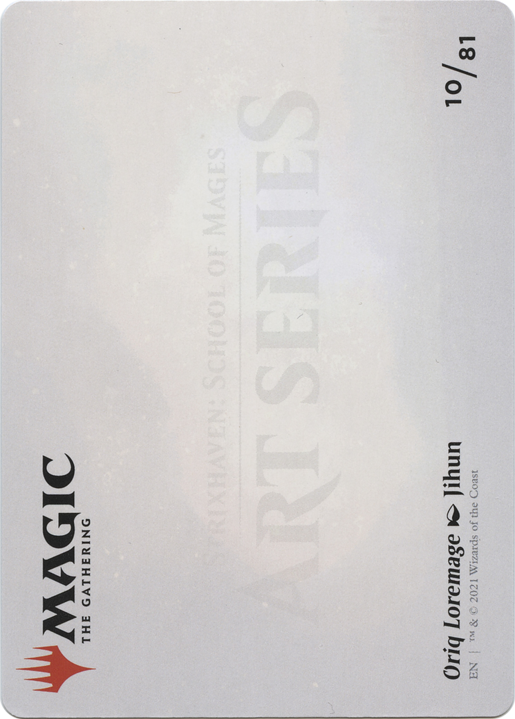 Oriq Loremage // Oriq Loremage  [Strixhaven Art Series] (Borderless) Foil