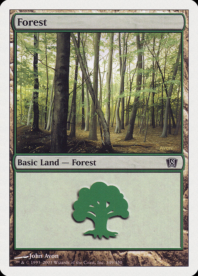 Forest (349) [Eighth Edition] Foil