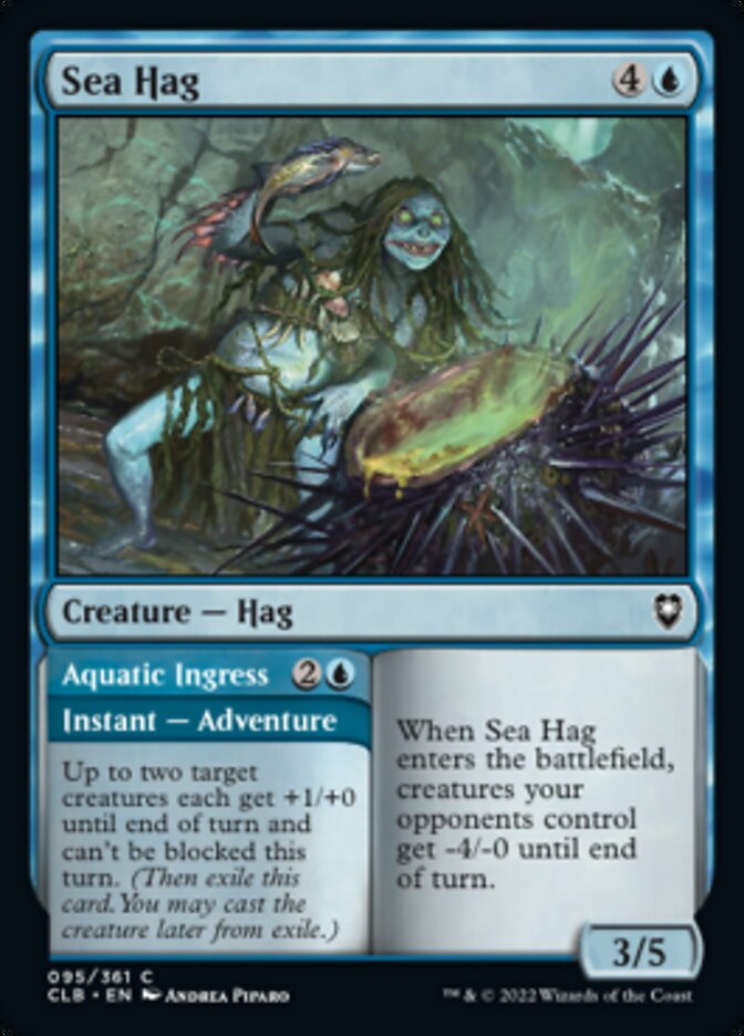 Sea Hag // Aquatic Ingress [Commander Legends: Battle for Baldur's Gate] Foil