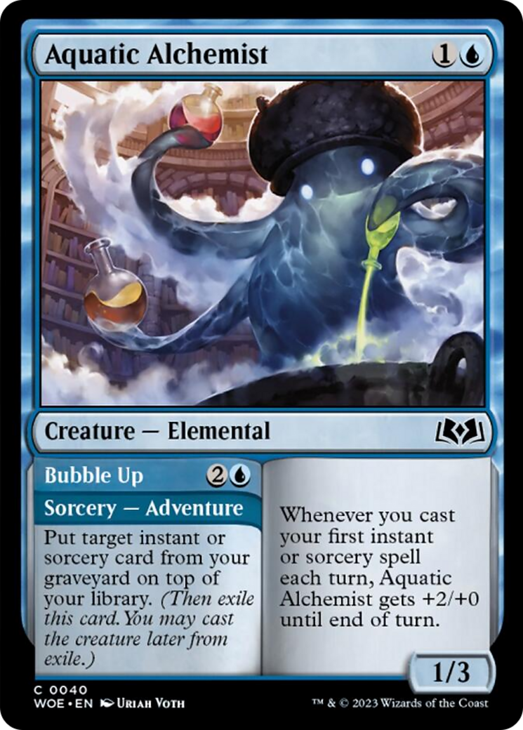 Aquatic Alchemist // Bubble Up [Wilds of Eldraine] Foil