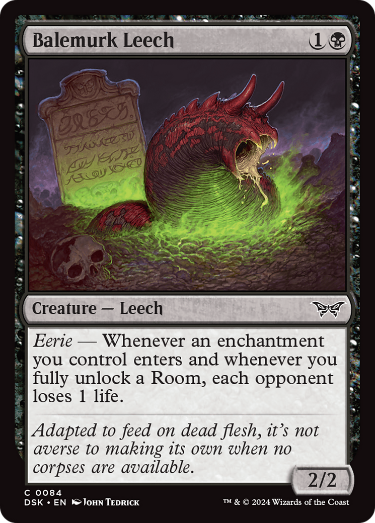 Balemurk Leech [Duskmourn: House of Horror] Foil
