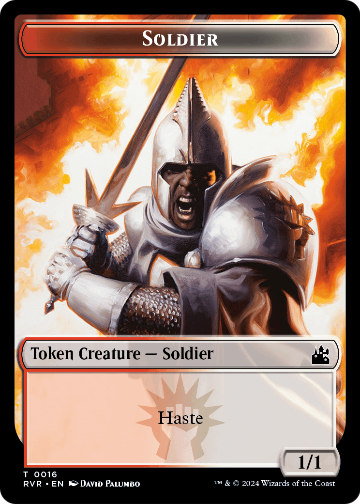 Soldier  [Ravnica Remastered Tokens] Foil
