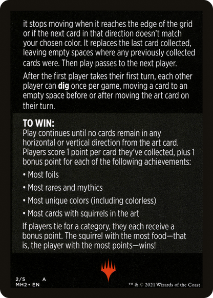 Foraging Squirrels // Foraging Squirrels (cont'd)  [Modern Horizons 2 Minigames]