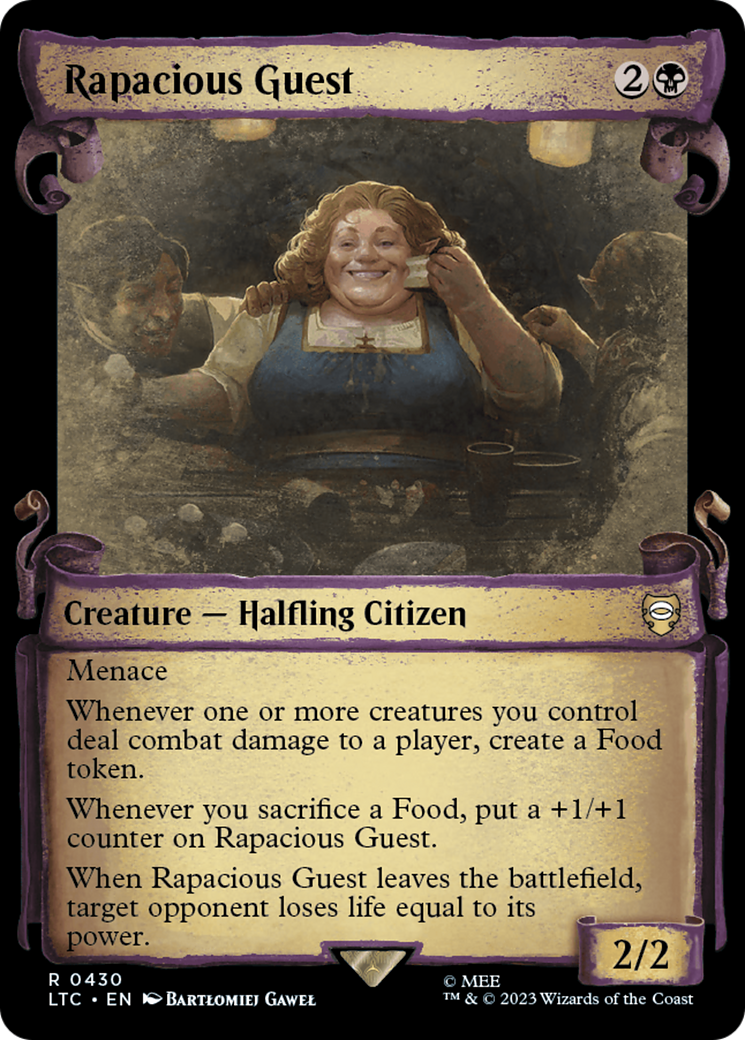 Rapacious Guest [The Lord of the Rings: Tales of Middle-Earth Commander Showcase Scrolls] Foil