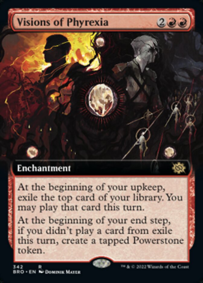 Visions of Phyrexia (Extended Art) [The Brothers' War] Foil