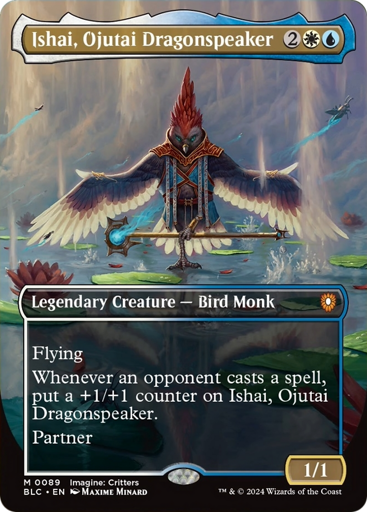Ishai, Ojutai Dragonspeaker (Borderless) [Bloomburrow Commander] Foil