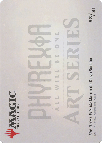 The Dross Pits // The Dross Pits  [Phyrexia: All Will Be One Art Series] (Borderless) Foil