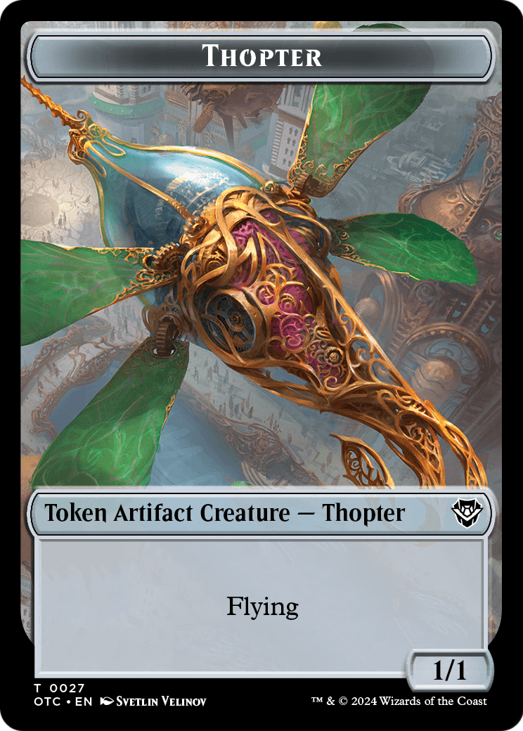 Thopter  [Outlaws of Thunder Junction Commander Tokens] Foil