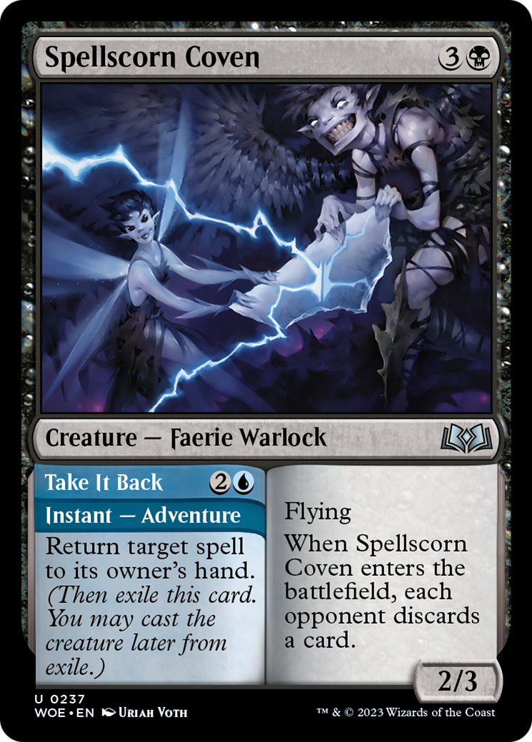 Spellscorn Coven // Take It Back [Wilds of Eldraine] Foil