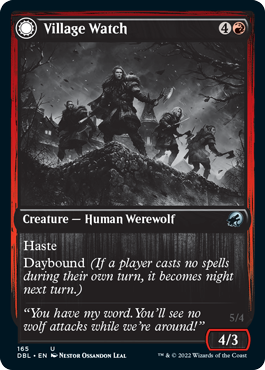 Village Watch // Village Reavers [Innistrad: Double Feature] Foil