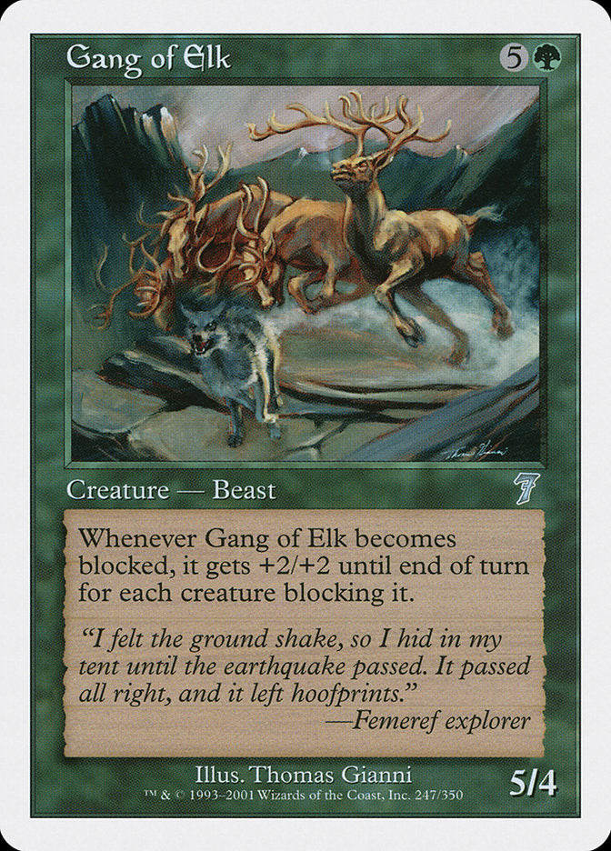 Gang of Elk [Seventh Edition] Foil