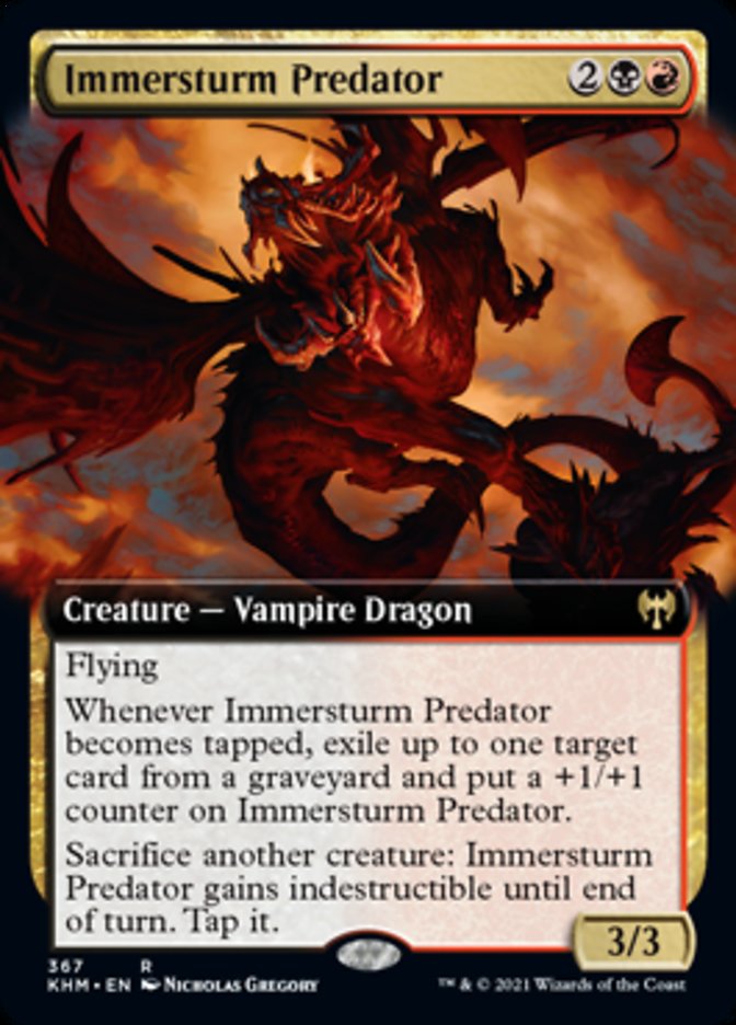 Immersturm Predator (Extended Art) [Kaldheim] Foil