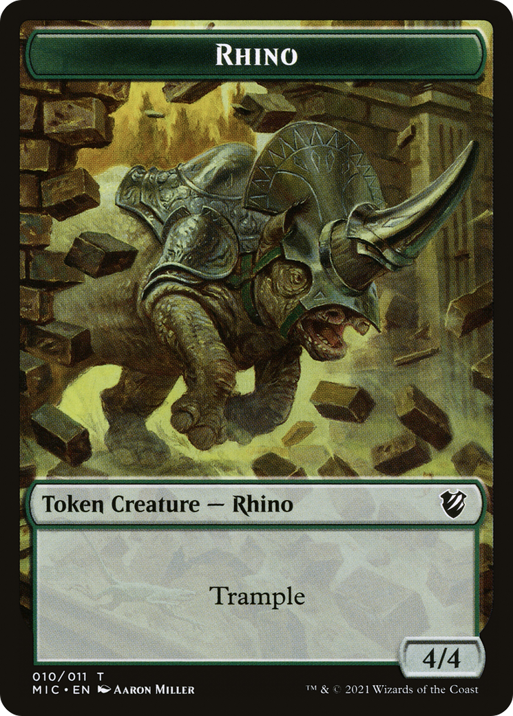 Rhino  [Midnight Hunt Commander Tokens]