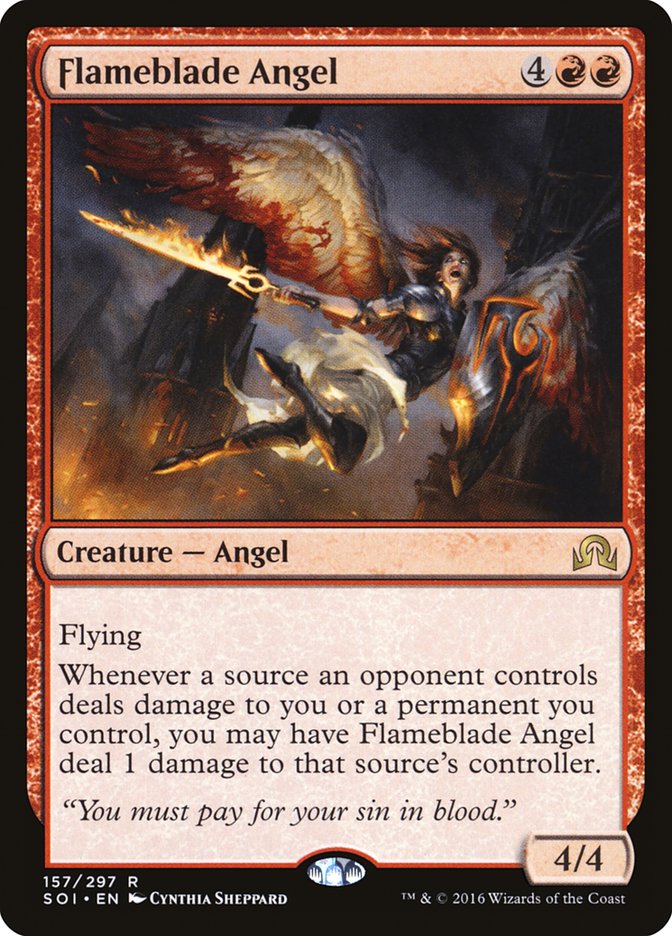 Flameblade Angel [Shadows over Innistrad] Foil