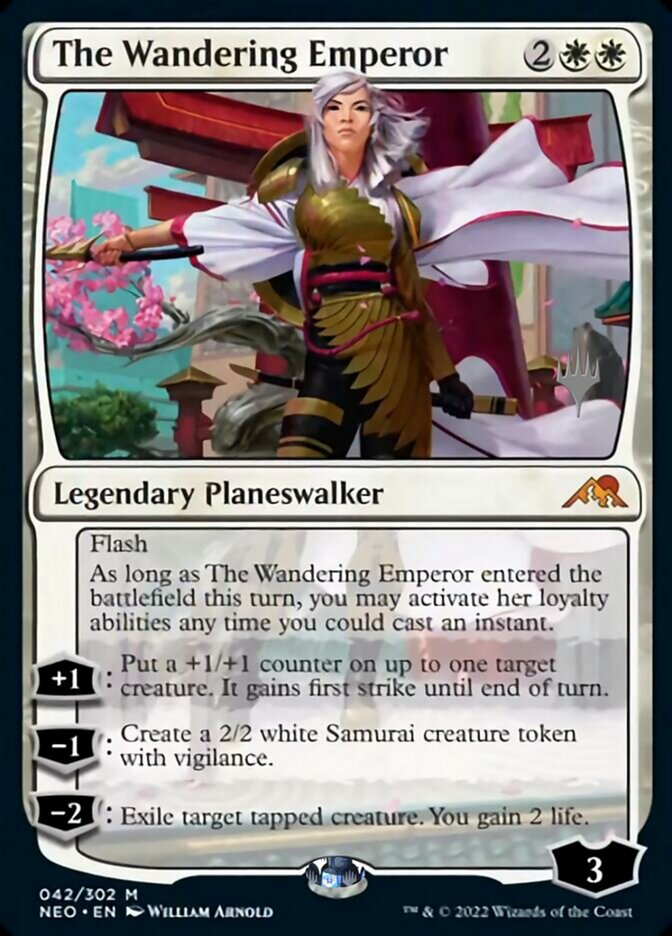 The Wandering Emperor (Promo Pack) [Kamigawa: Neon Dynasty Promos] Foil