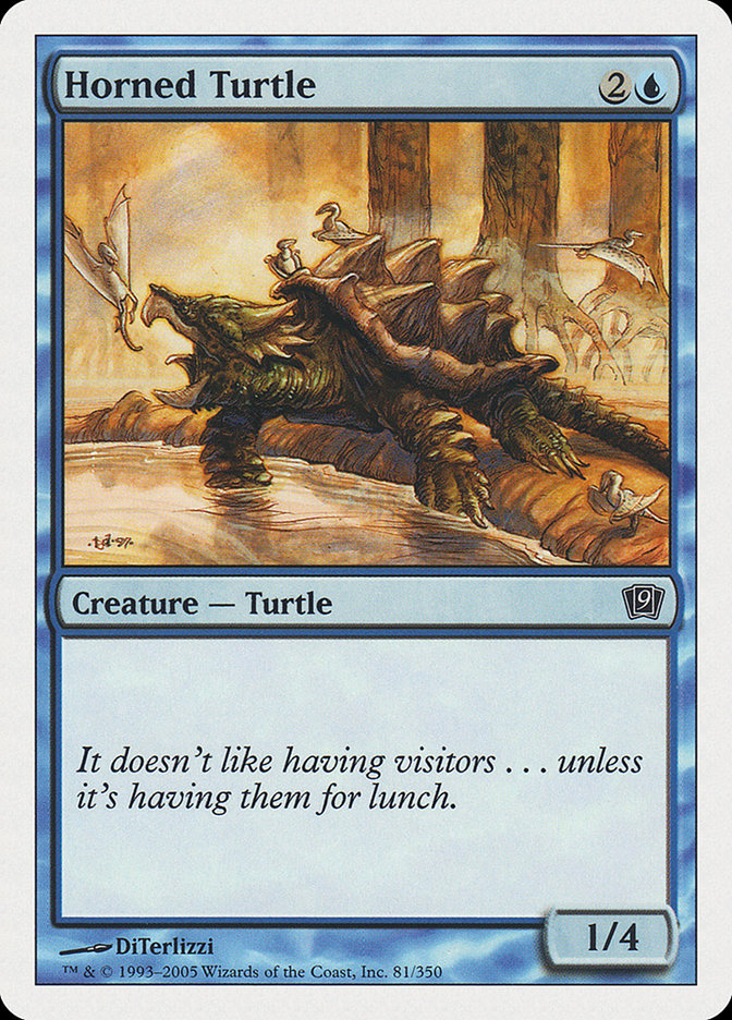 Horned Turtle [Ninth Edition] Foil