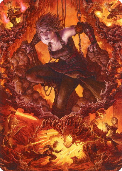 Nahiri, Heir of the Ancients // Nahiri, Heir of the Ancients  [Zendikar Rising Art Series] (Borderless) Foil