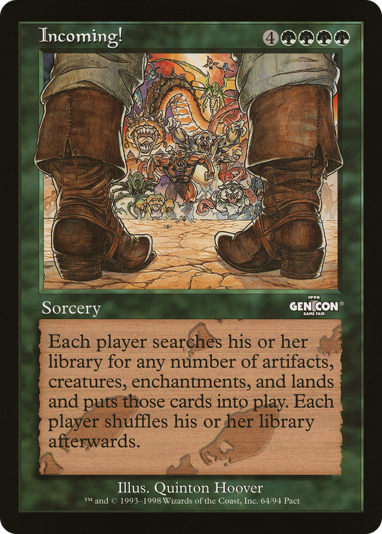 Incoming!  [Oversized 90's Promos]