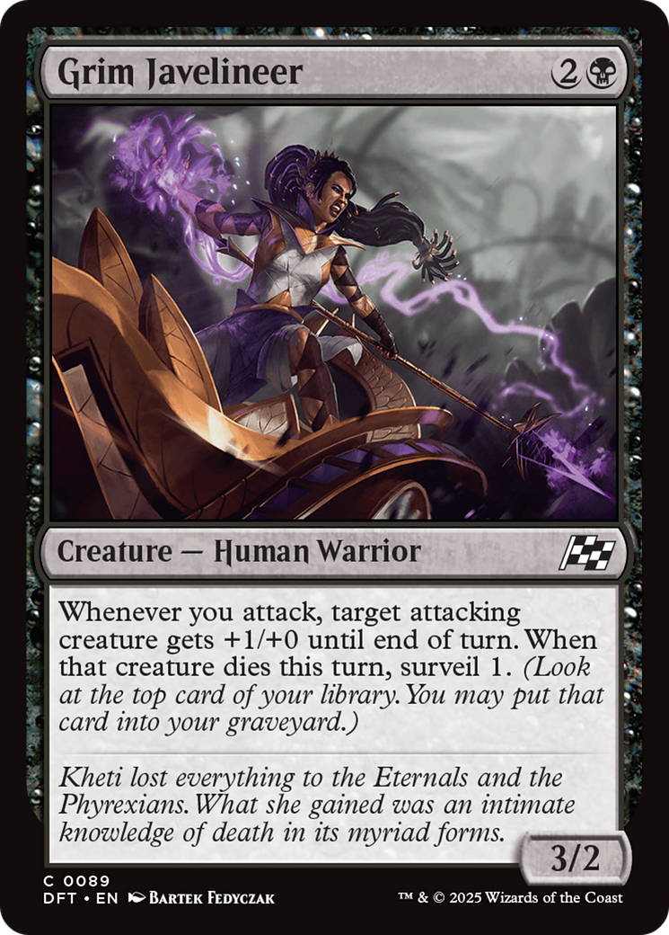 Grim Javelineer [Aetherdrift] Foil