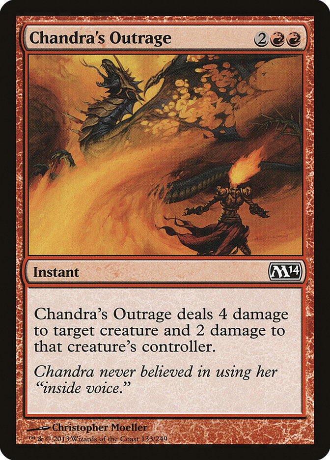 Chandra's Outrage [Magic 2014] Foil