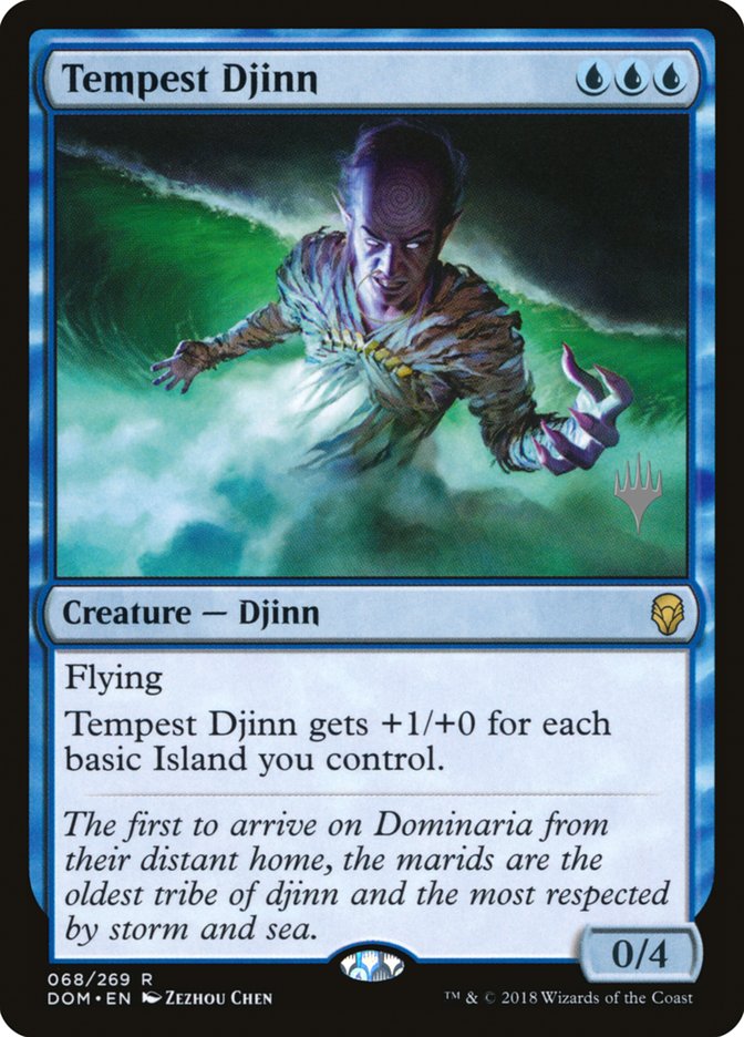 Tempest Djinn (Promo Pack) [Dominaria Promos] Foil
