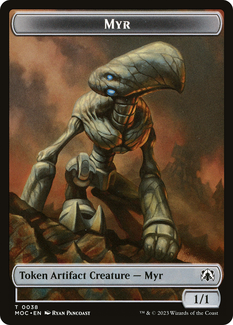 Myr  [March of the Machine Commander Tokens]