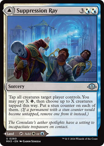 Suppression Ray // Orderly Plaza [Modern Horizons 3] Foil