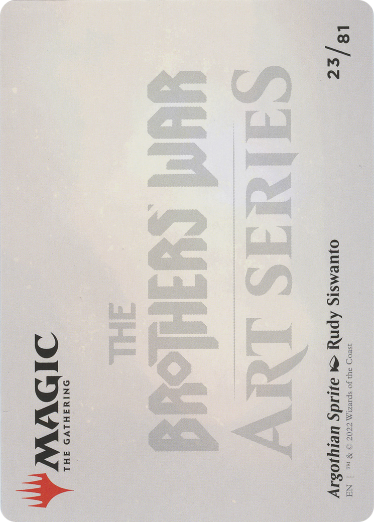 Argothian Sprite // Argothian Sprite  [The Brothers' War Art Series] (Borderless) Foil