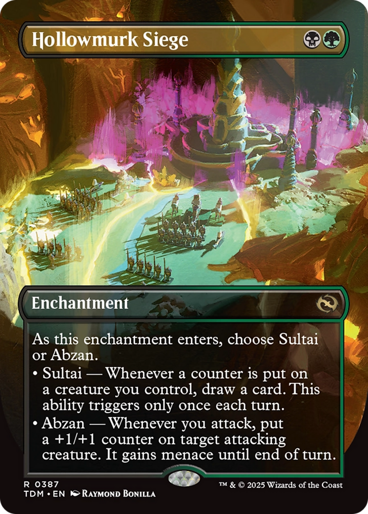 Hollowmurk Siege (Borderless) [Tarkir: Dragonstorm] Foil