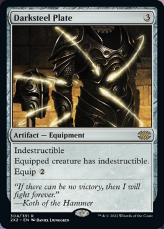 Darksteel Plate [Double Masters 2022] Foil