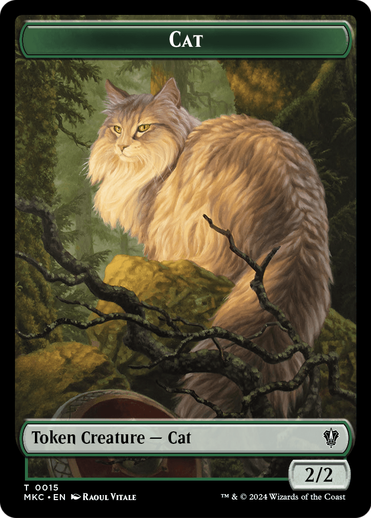 Cat  [Murders at Karlov Manor Commander Tokens] Foil