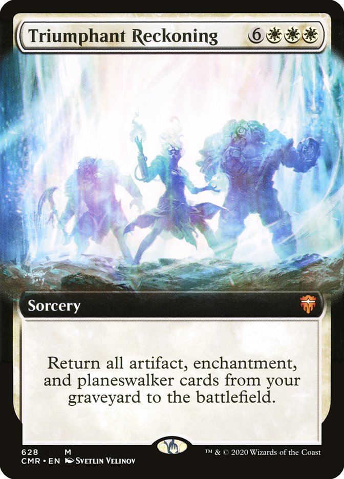 Triumphant Reckoning (Extended Art) [Commander Legends] Foil