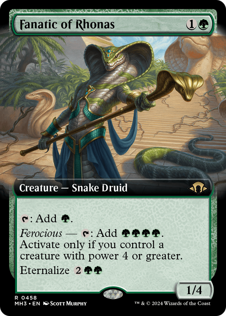 Fanatic of Rhonas (Extended Art) [Modern Horizons 3] Foil