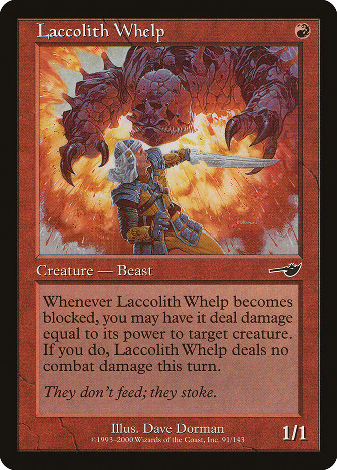 Laccolith Whelp [Nemesis] Foil
