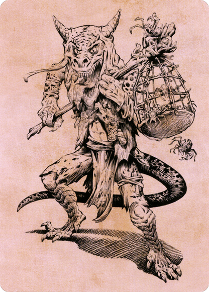 Taunting Kobold // Taunting Kobold  [Battle for Baldur's Gate Art Series] (Borderless) Foil