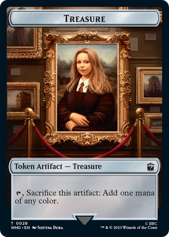 Soldier // Treasure (0028) Double-Sided Token [Doctor Who Tokens]