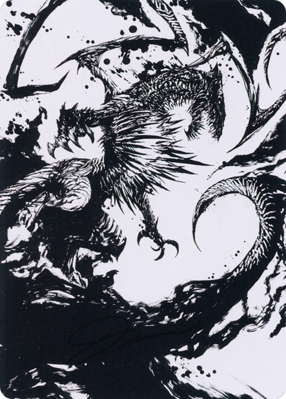 Skithiryx, the Blight Dragon // Skithiryx, the Blight Dragon  [March of the Machine Art Series] (Borderless) Foil
