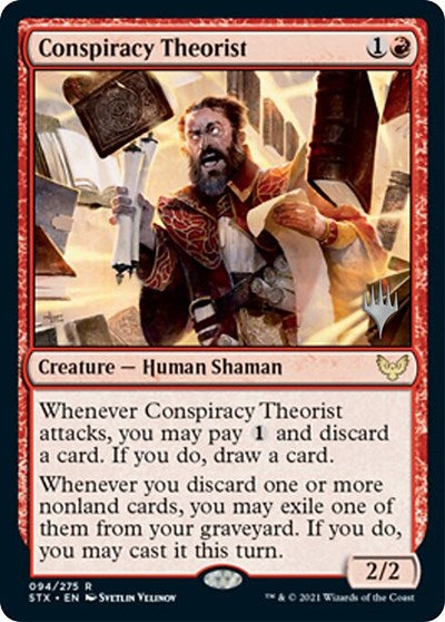 Conspiracy Theorist (Promo Pack) [Strixhaven: School of Mages Promos] Foil