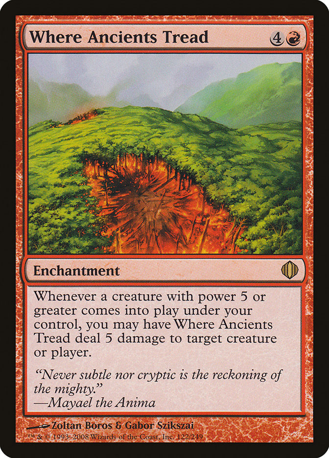 Where Ancients Tread [Shards of Alara] Foil