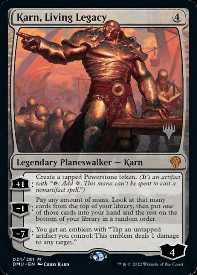 Karn, Living Legacy (Promo Pack) [Dominaria United Promos] Foil