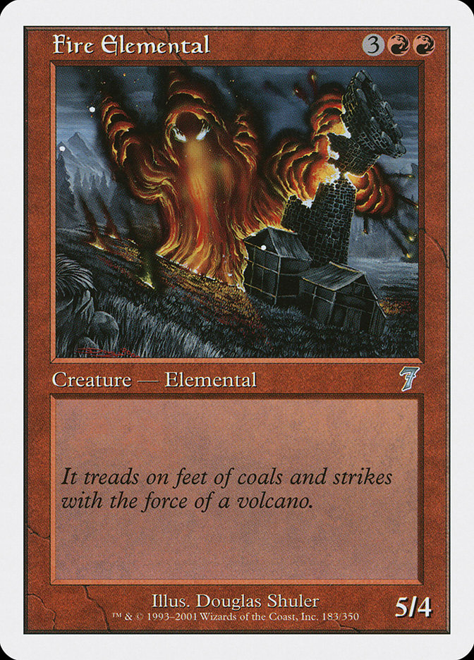 Fire Elemental [Seventh Edition] Foil
