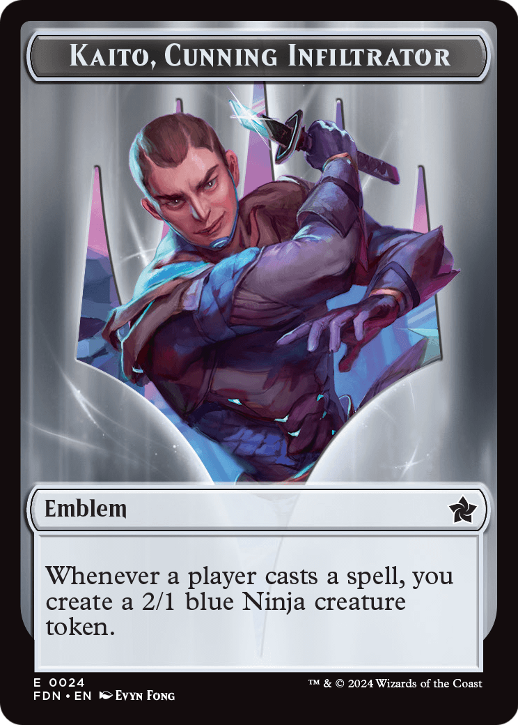 Kaito, Cunning Infiltrator Emblem  [Foundations Tokens]