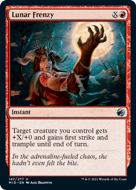 Lunar Frenzy [Innistrad: Midnight Hunt] Foil