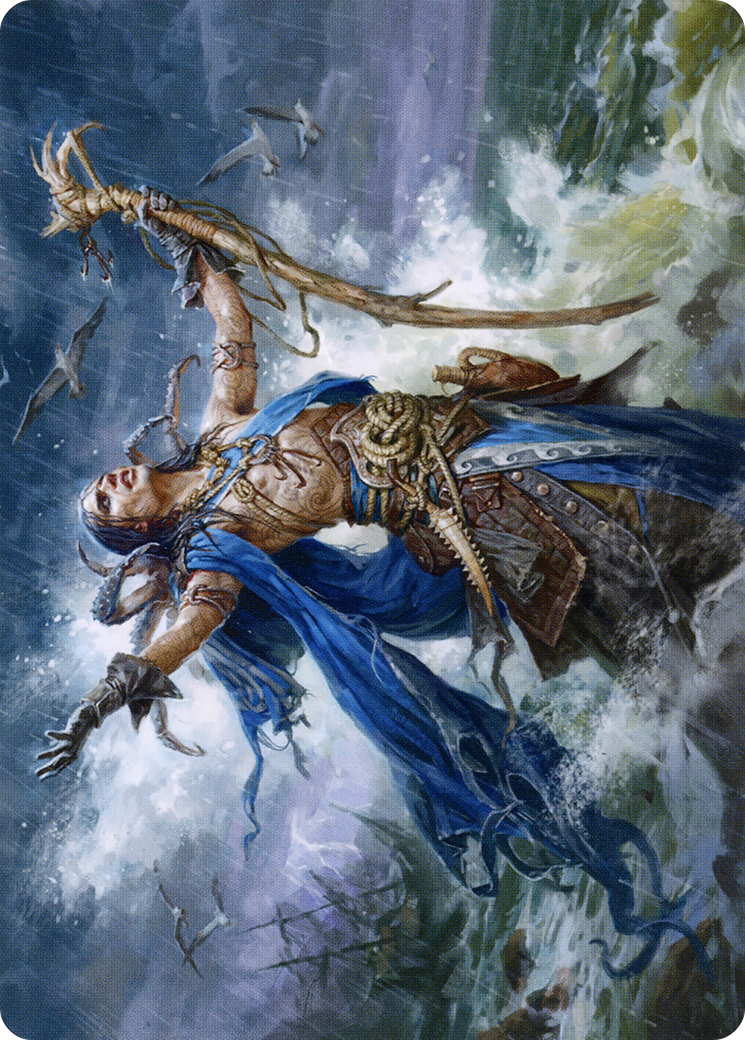 Lier, Disciple of the Drowned // Lier, Disciple of the Drowned  [Midnight Hunt Art Series] (Borderless) Foil