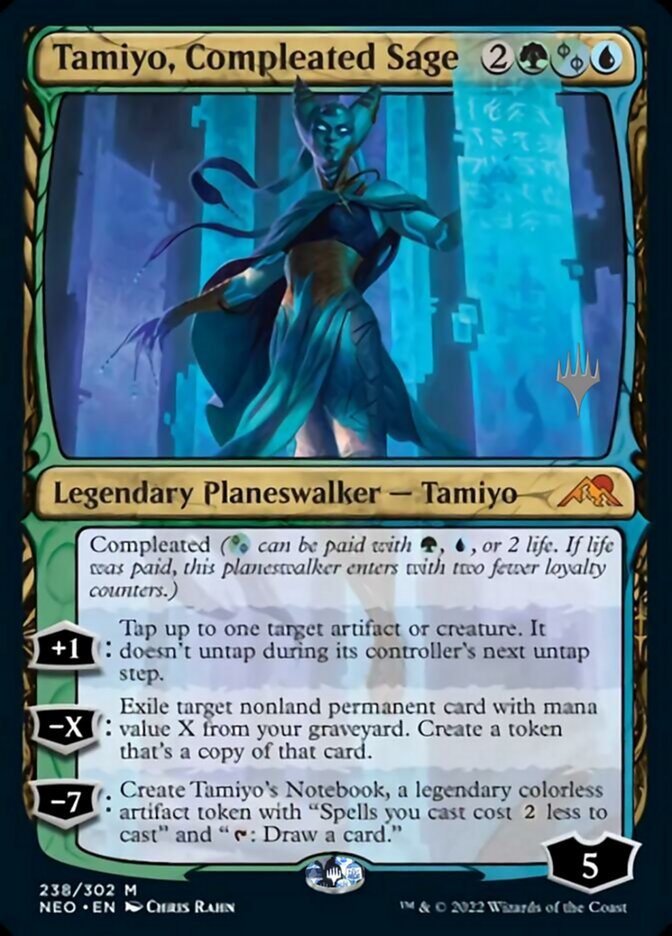 Tamiyo, Compleated Sage (Promo Pack) [Kamigawa: Neon Dynasty Promos] Foil