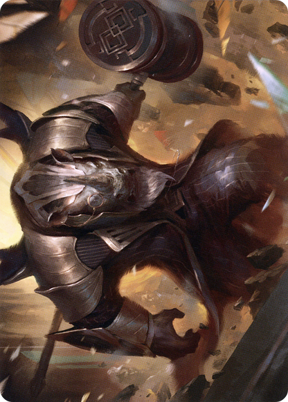 Perrie, the Pulverizer // Perrie, the Pulverizer  [New Capenna Art Series] (Borderless) Foil