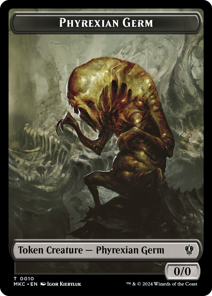 Phyrexian Germ  [Murders at Karlov Manor Commander Tokens] Foil
